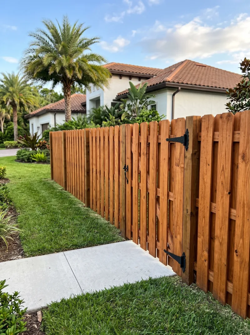 Wood Fence installed in Ocala FL